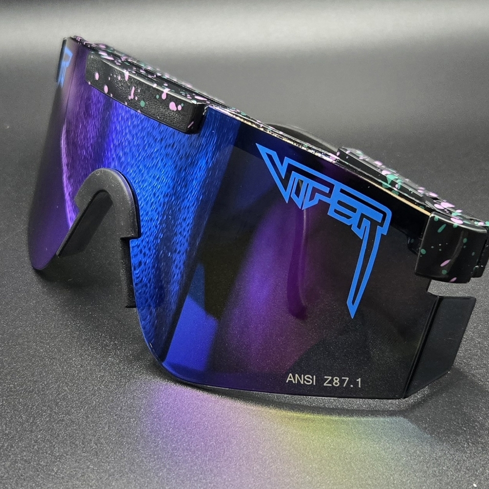 Viper Blue and Black Sunglasses Safety Rated